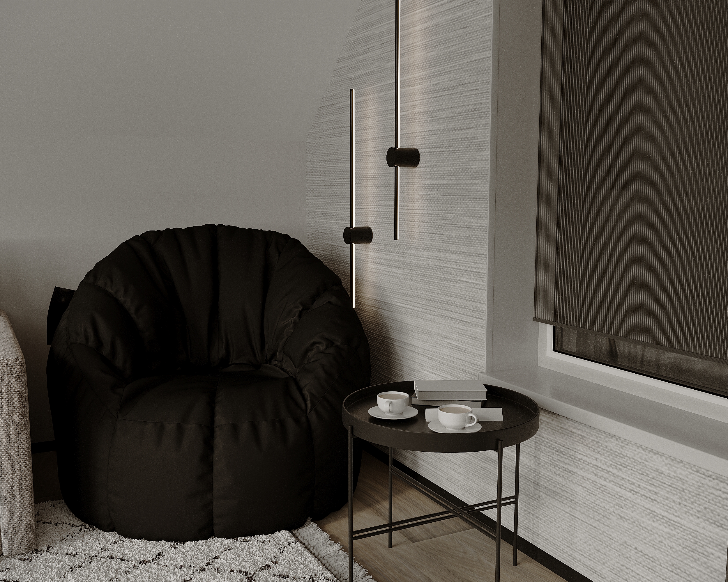Design interior pentru o mansardă la casă particulară